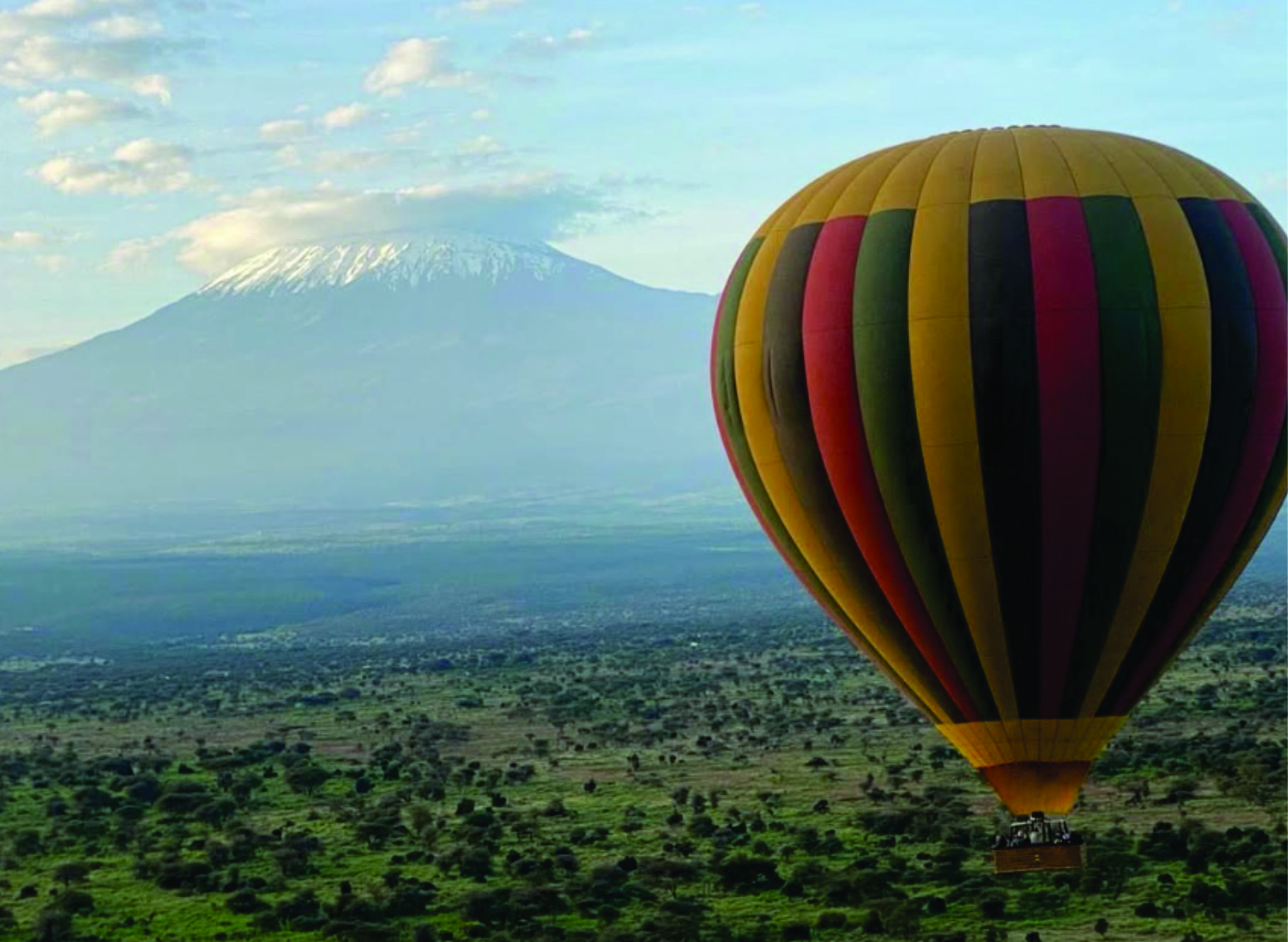 Amboseli landscape with Mount Kilimanjaro views